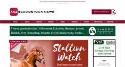 Desktop Screenshot of anzbloodstocknews.com