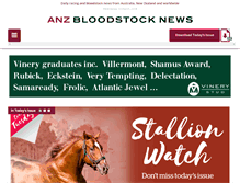 Tablet Screenshot of anzbloodstocknews.com